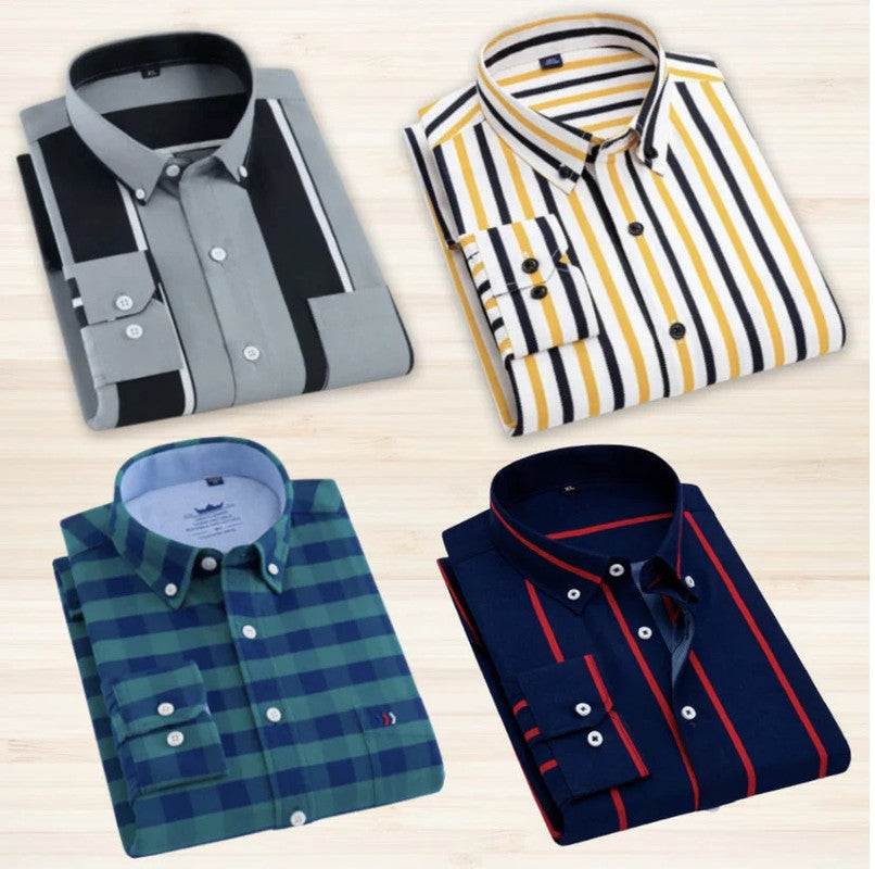 Pack of 4 Check Shirts