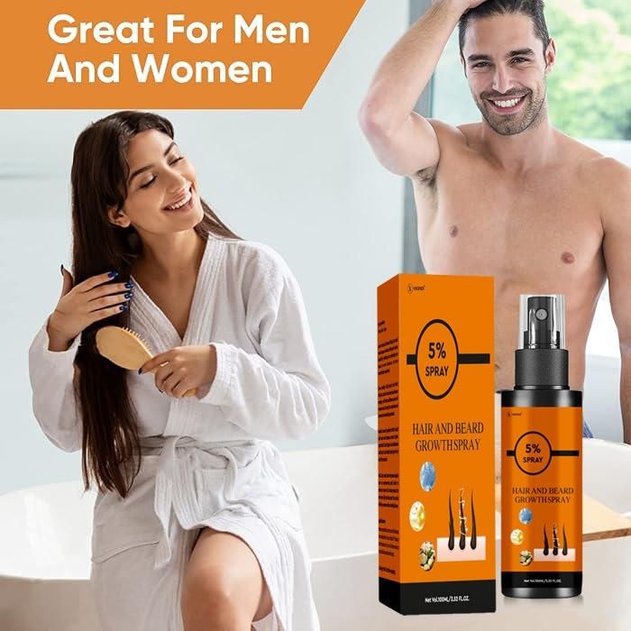 Hair and Beard Growth Spray 200 ml Pack of 2